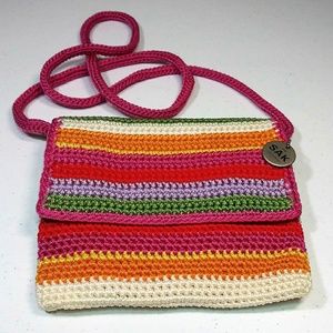 The Sak Multicolor Striped Crochet Crossbody NWOT